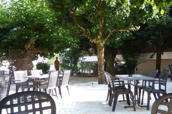 Outdoor wedding area