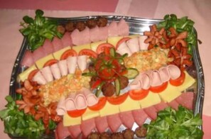 Daily buffet breakfast (EUR 5 per person)