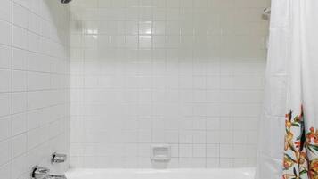 Bathtub, hair dryer