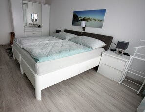 Deluxe-Apartment (Nr 1) | 1 Schlafzimmer, Bettwäsche aus ägyptischer Baumwolle