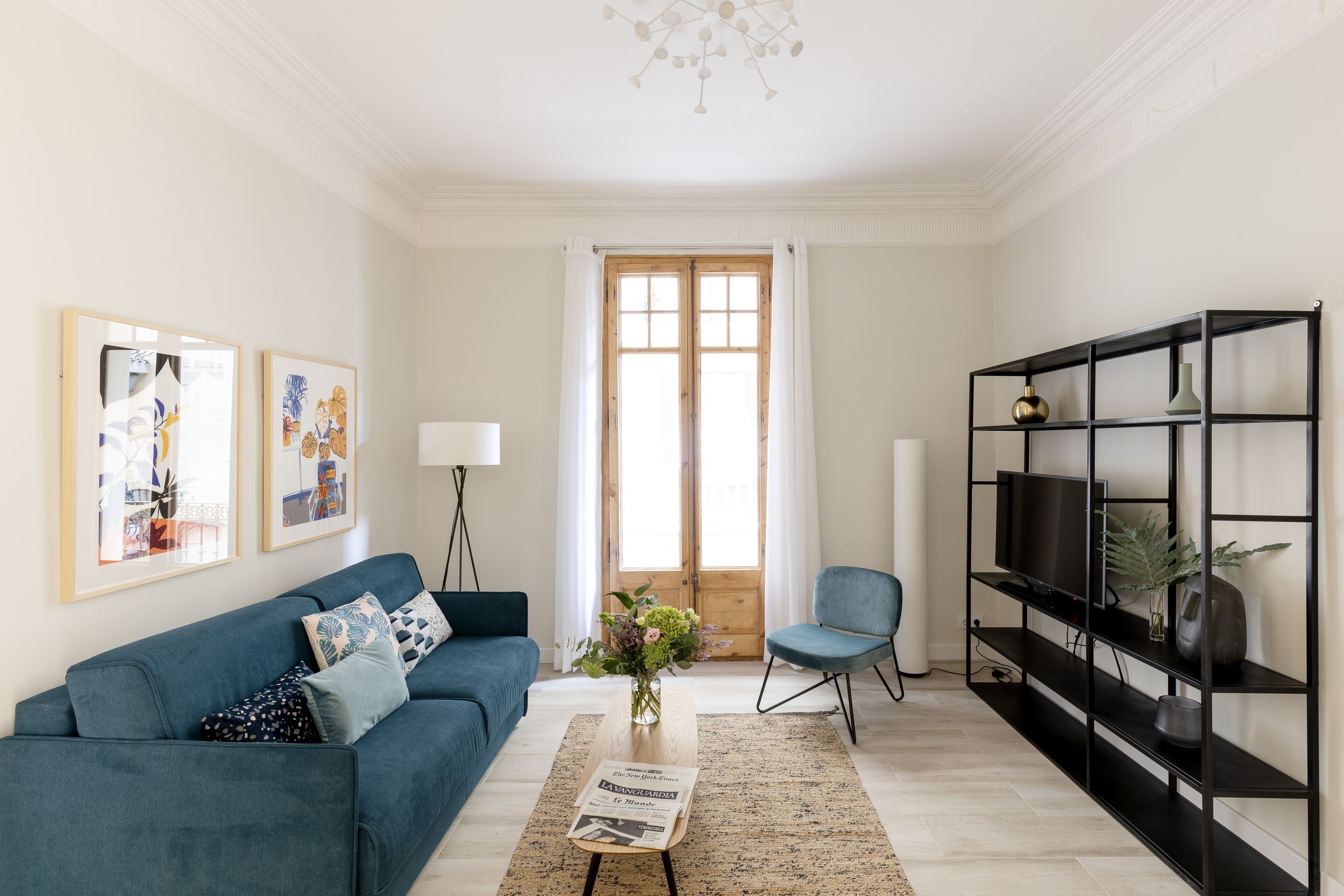 Televisión de pantalla plana de 40 pulgadas con canales digitales