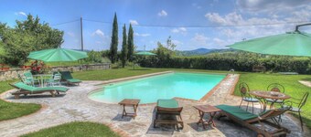 Maison de vacances privée avec piscine, WIFI, TV, patio, animaux admis, près de Arezzo