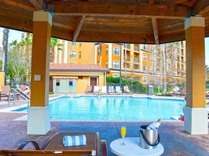 A heated pool
