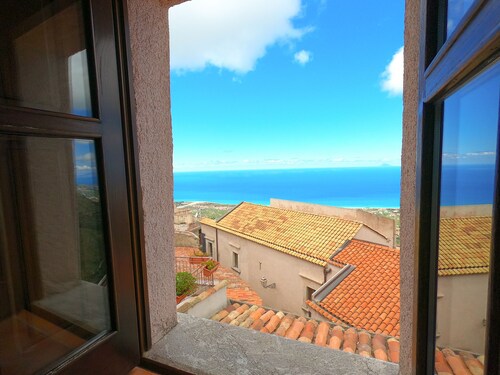 Crimaldi balcony in the historic center of San Marco d'Alunzio