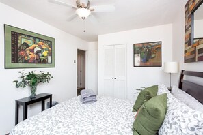 2 bedrooms, desk, free WiFi, bed sheets