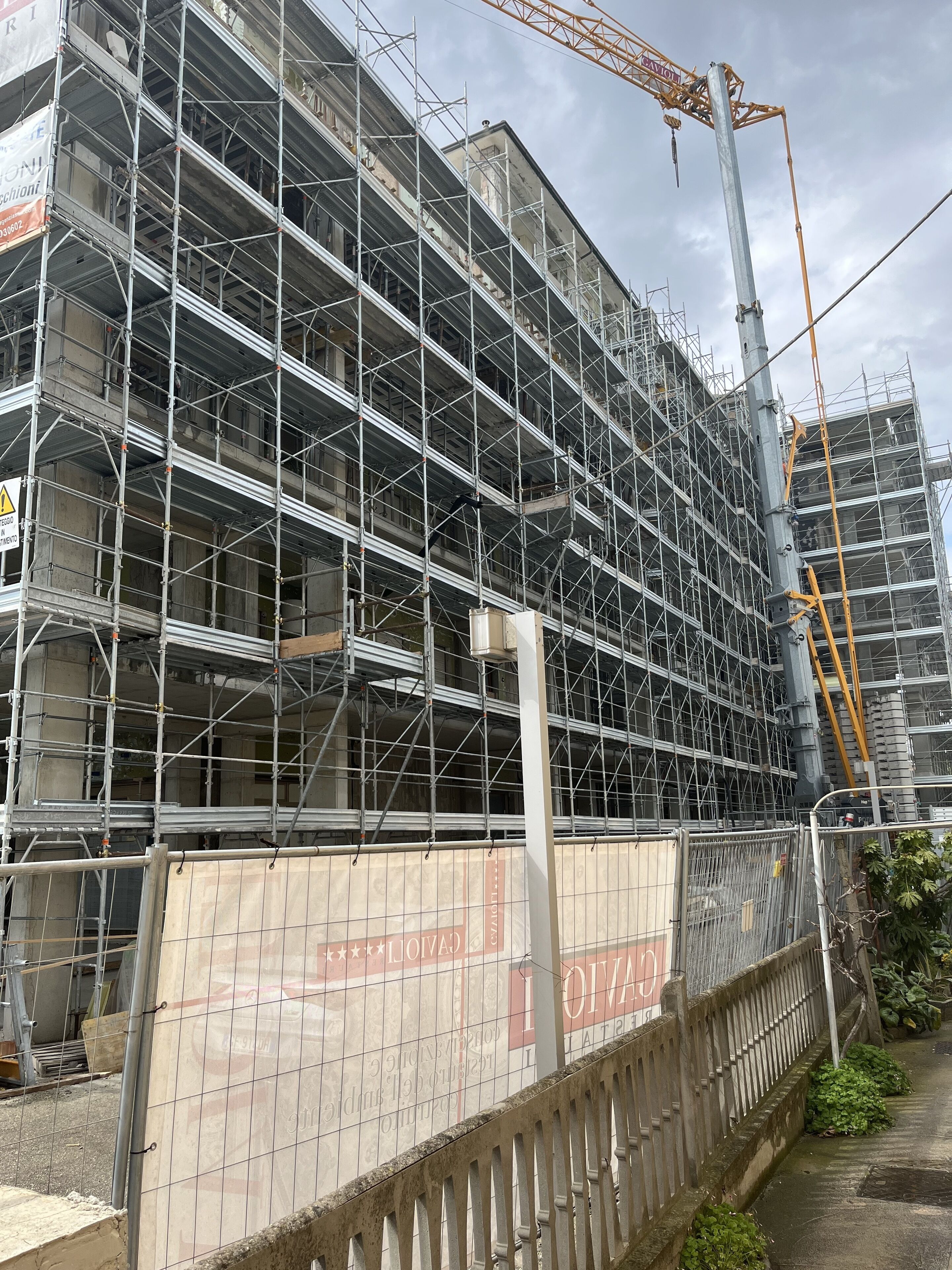 Facciata della struttura