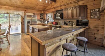 Deck w/ Private Hot Tub: James Creek Cabin