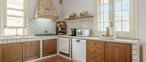 Microwave, oven, dishwasher, high chair