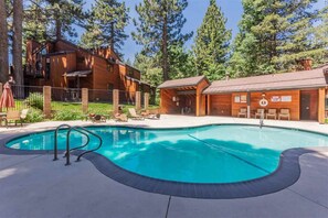 A heated pool