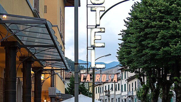 A hotel sign with 'HOTEL' and 'LA ROSA' visible. - Hotel La Rosa (Borgo San Lorenzo)