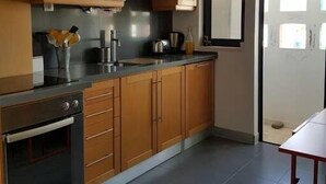 Apartment, 1 Bedroom, Balcony (1) | Private kitchen | Coffee/tea maker, full-size fridge, microwave, stovetop - Casa da Areia (Aljezur)