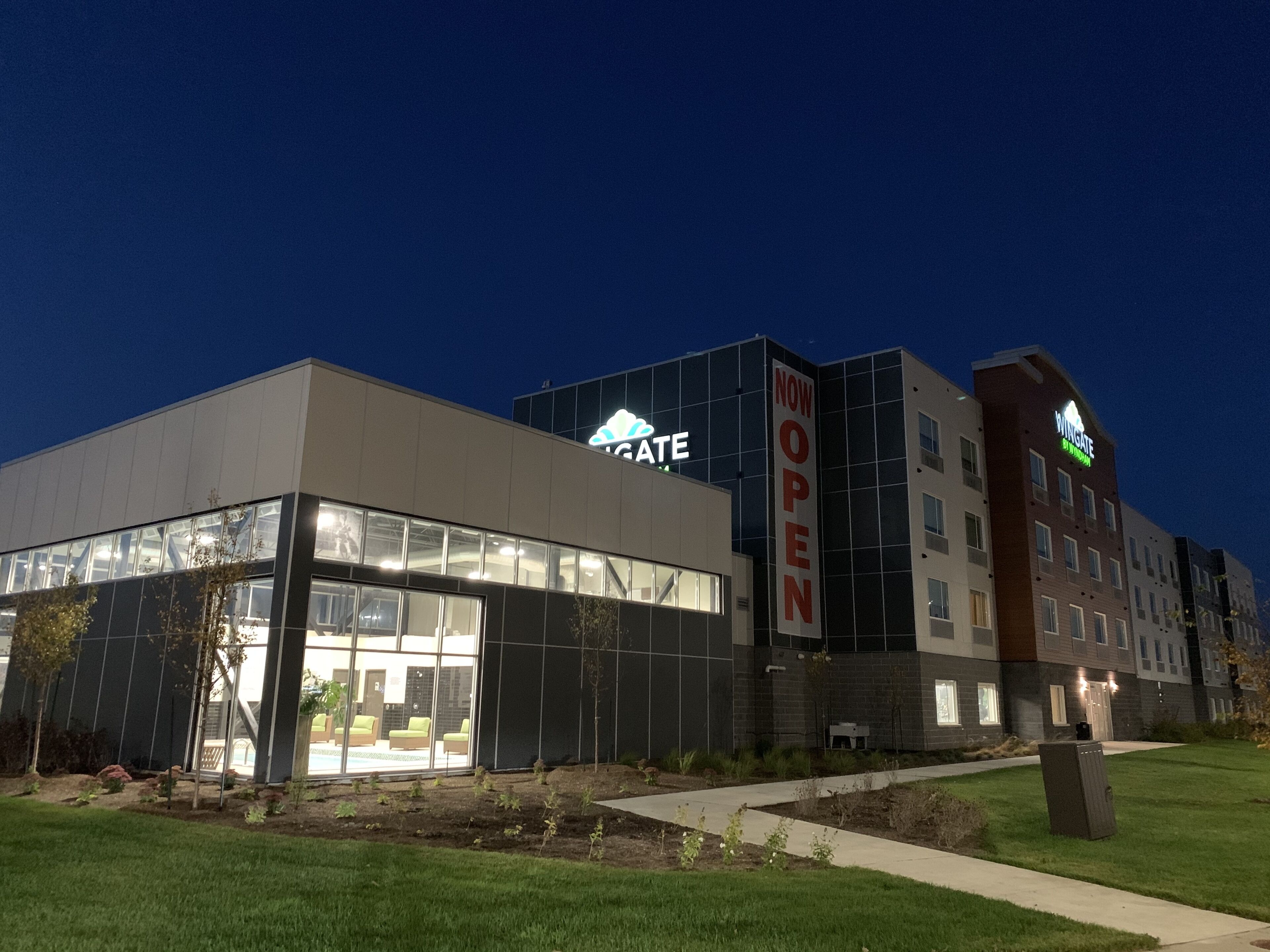 front of property – evening/night