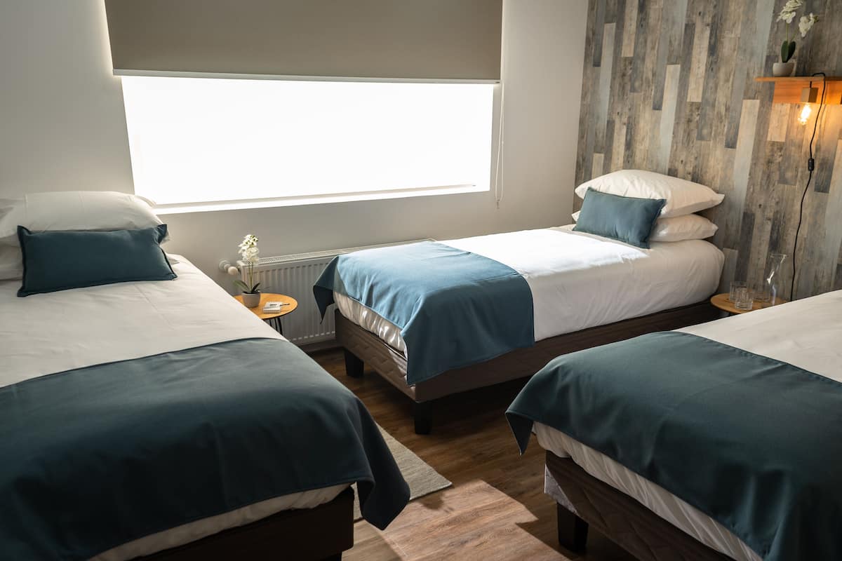 Superior driepersoonskamer, meerdere bedden | Een minibar, een kluis op de kamer, verduisterende gordijnen