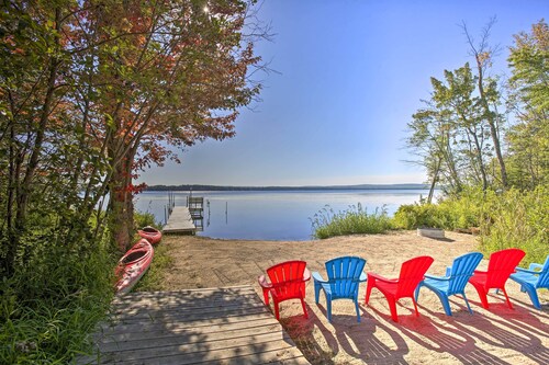 Interlochen Home on Green Lake w/ Dock & Beach!