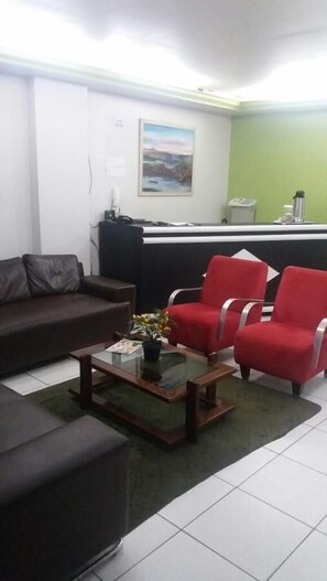 Sitteområde i lobbyen