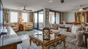 Condo, 3 Bedrooms | Living room | TV - Bella Del Sol at Jetty East by Destin Getaways (Destin)