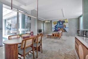 Standard Villa, 1 King Bed, Private Pool | Living area | LCD TV