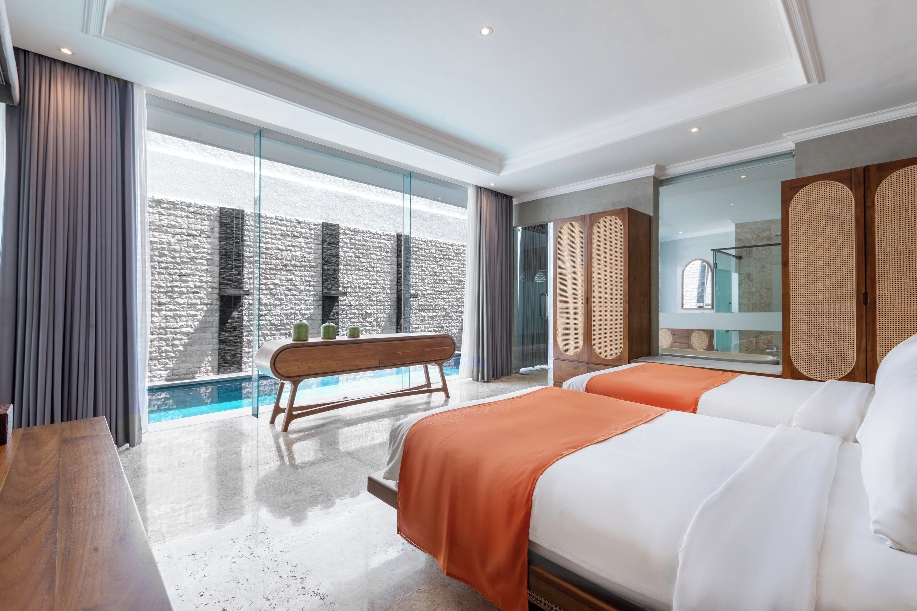 Standard Villa, 2 Katil Bujang (Single), Private Pool | Pemandangan dari bilik