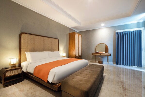 1 habitación, minibar, caja de seguridad en la habitación y escritorio 