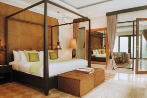 Deluxe Villa, 1 Bedroom, Private Pool | Minibar, in-room safe, desk, laptop workspace - Nunamkhalu Private Villas & Spa (Kutuh)