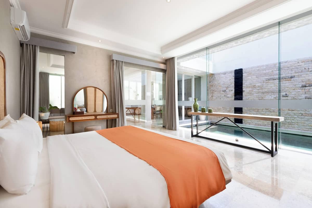 Villa, 1 Bedroom, Private Pool | 1 bedroom, minibar, in-room safe, desk