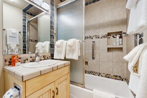 Hair dryer, towels