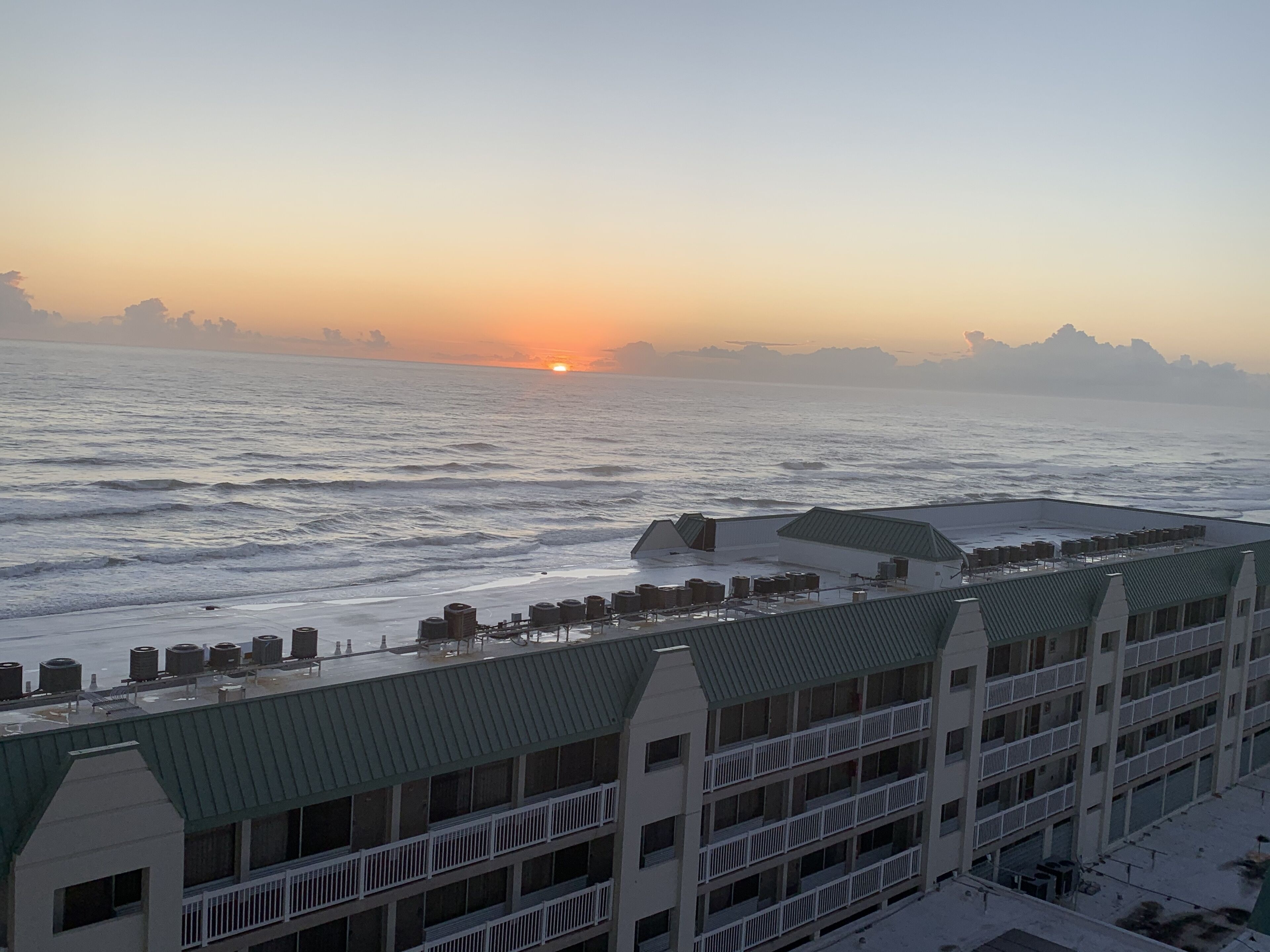 SEAVIEW APT Building on the beach Picture of the view taken from the balcony.