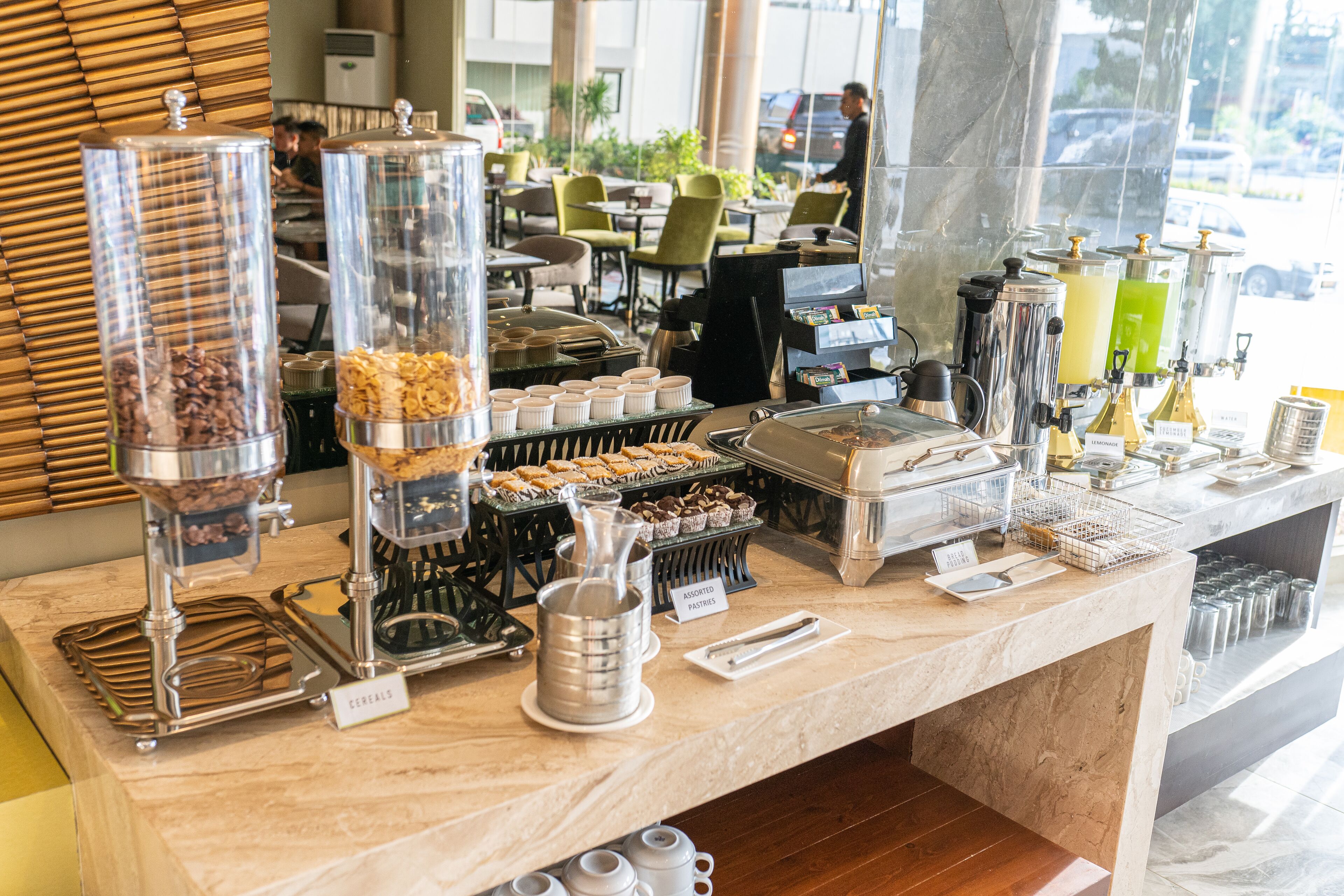 daily buffet breakfast (php 660 per person)