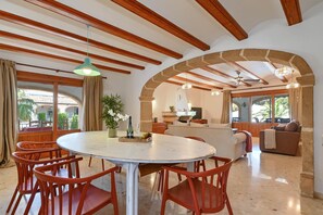 Dining - Large and comfortable holiday home with private pool in Javea, Costa Blanca, Spain for 8 persons (Javea)