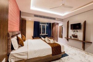 Super Deluxe AC room | Individually furnished, desk, blackout drapes, soundproofing