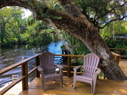 River House - Overlooking the Scenic Withlacoochee River - Sleeps 4.
