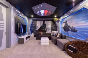 Televisie en een videogameconsole