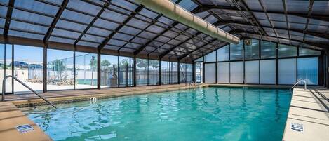 Indoor pool, outdoor pool