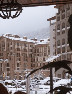 Byutsikt fra overnattingsstedet