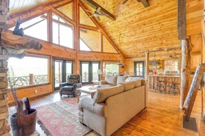 TV, fireplace, offices