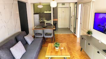 Departamento, vista a la montaña | 1 habitación, decoración personalizada y muebles diferentes