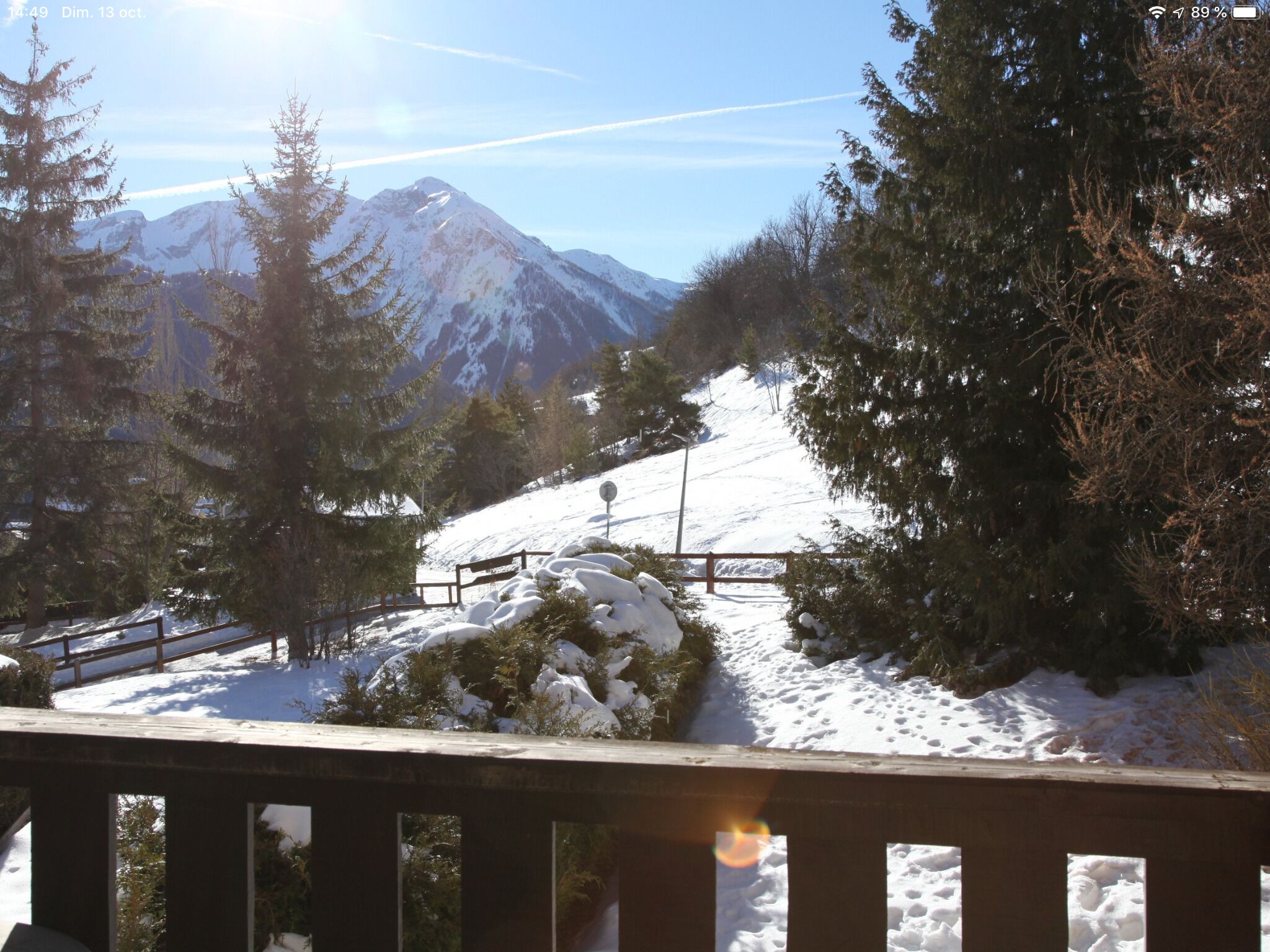 Charming Studio Pra Loup 1500 with large sunny balcony. WiFi fiber. 