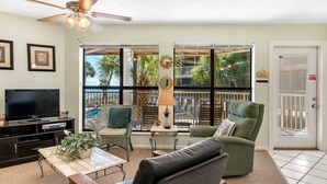 Condo, 2 Bedrooms, Beach View | Living area - Sandpiper Beachview Condos by Bender Vacation Rentals (Gulf Shores)