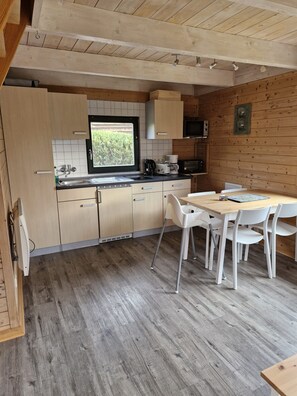 Fridge, microwave, oven, highchair