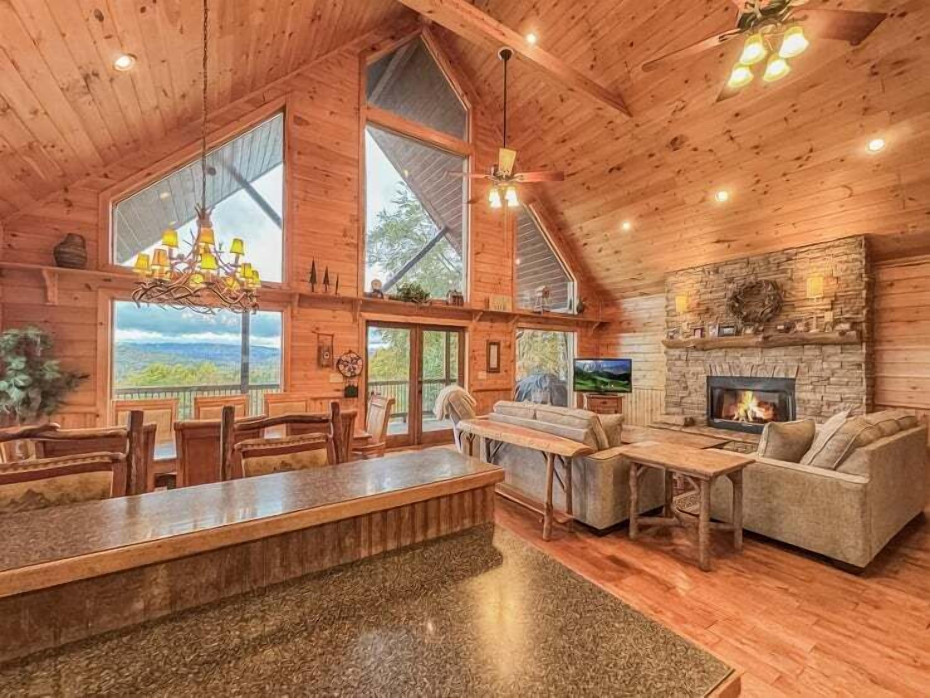 TV, fireplace, DVD player