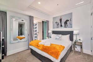 Apartemen Deluks | 1 kamar tidur, seprai katun Mesir, dan seprai premium