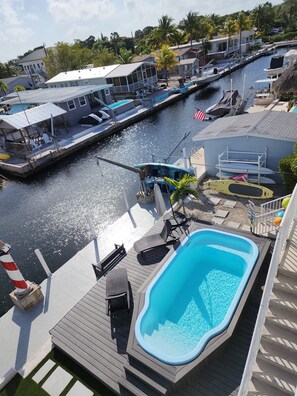 Pool - Beautiful 3 bed/3 bath Canal Home with Ocean Access in Key largo - 60 foot Dock (Key Largo)