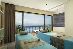 Salas de tratamiento para parejas, tratamientos corporales, aromaterapia