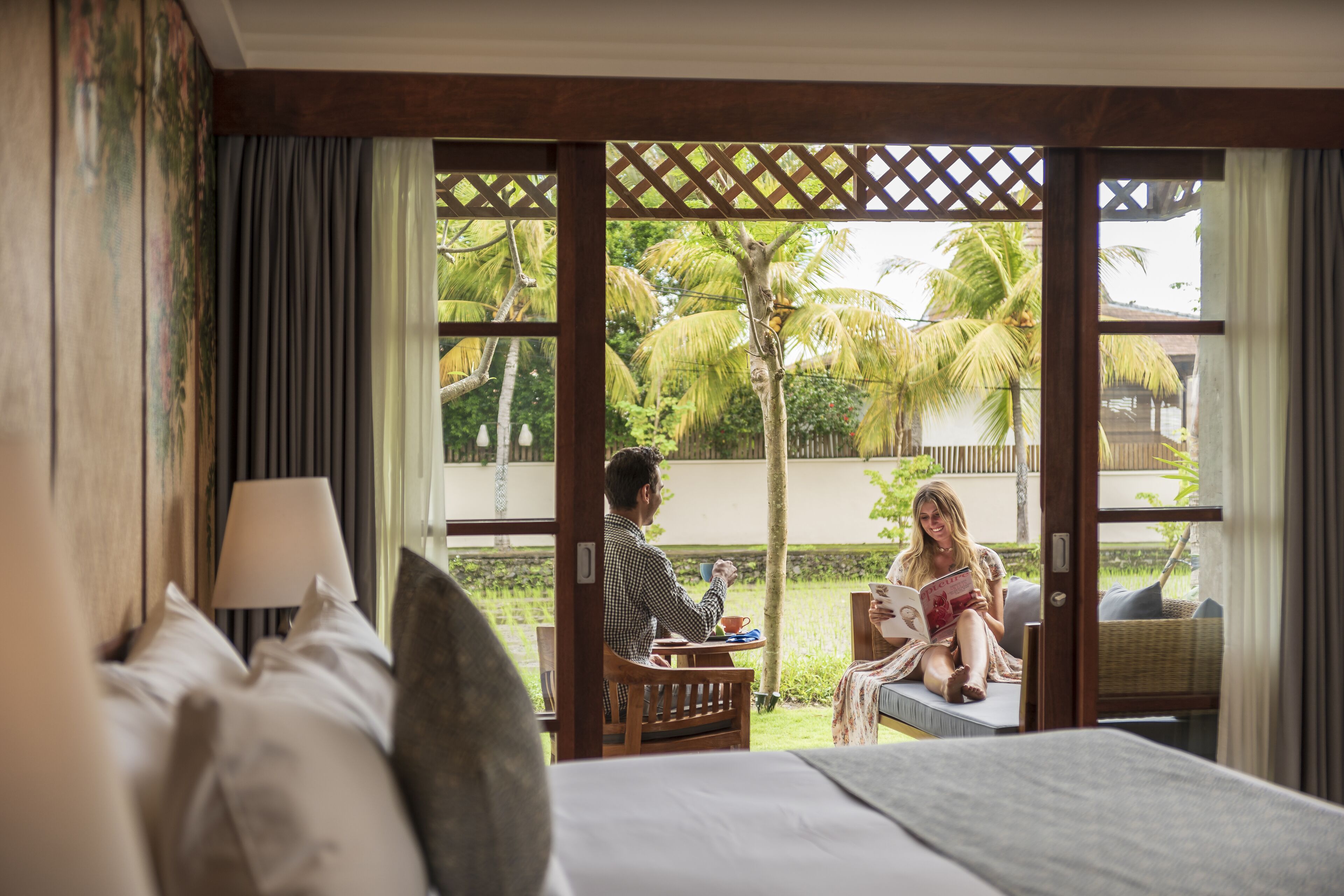 adiwana ricefield view | garden view