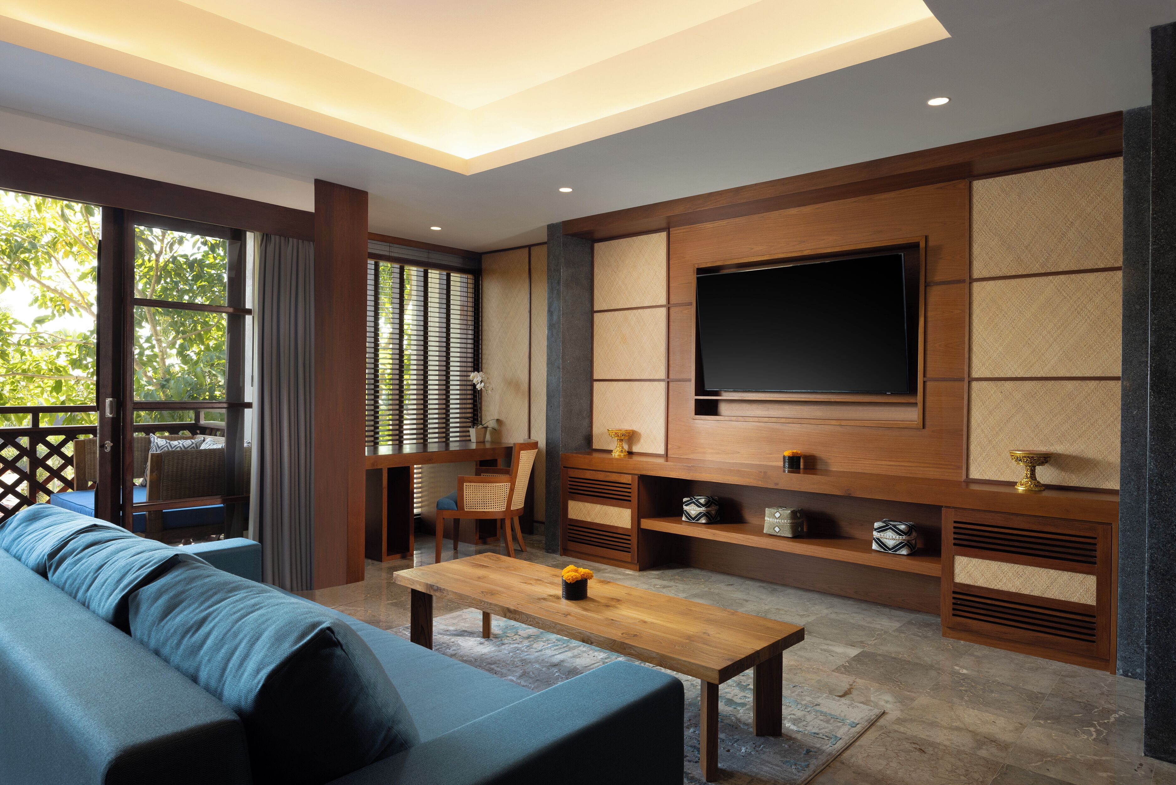 bisma royal suites | living room | flat-screen tv