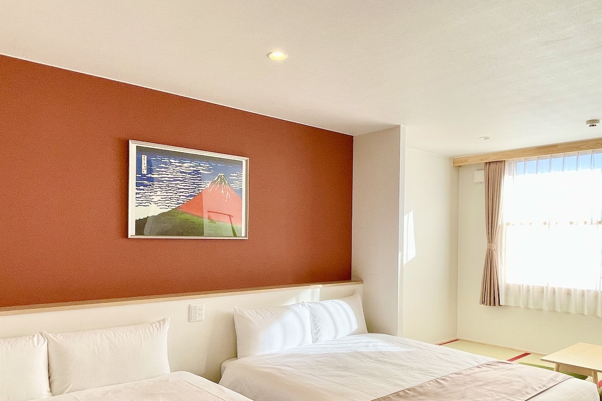 twin room, non smoking, mountain view (mt. fuji) | 1 bedroom, desk, soundproofing, free wifi