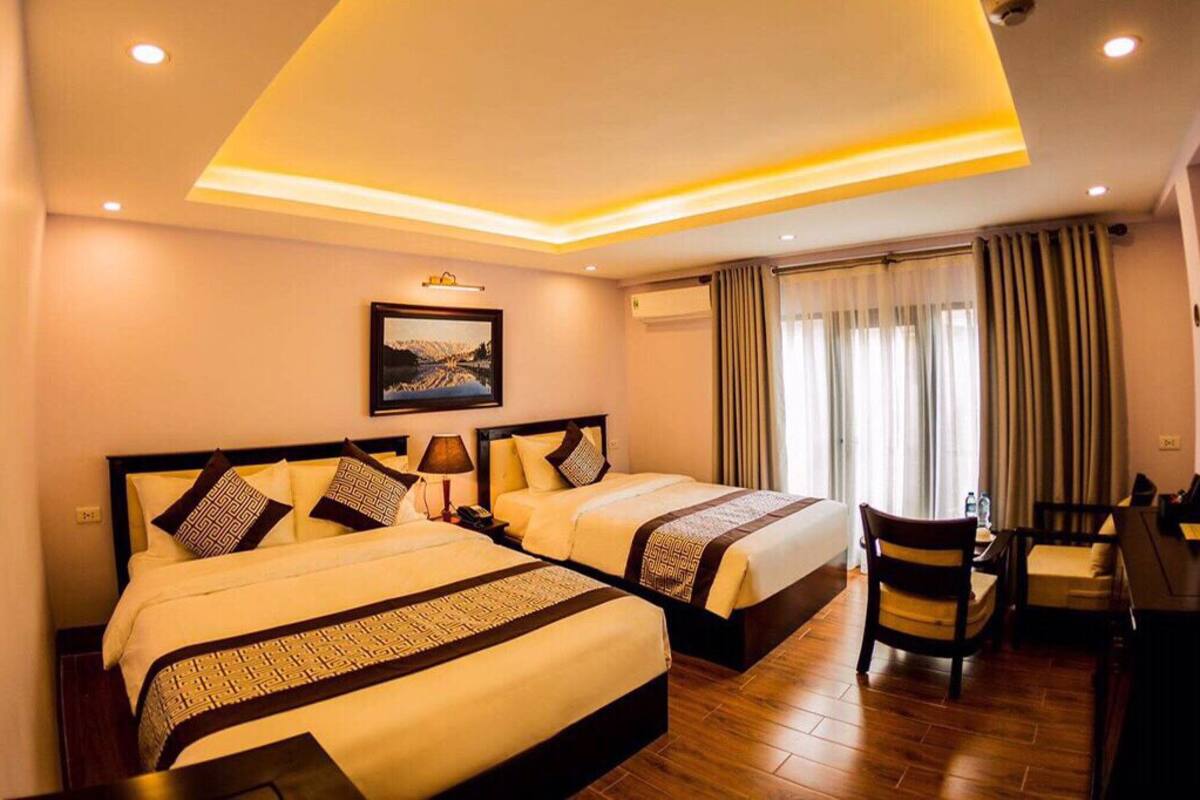 Superior Twin kamer, Meerdere bedden, niet-roken, uitzicht op de stad | Luxe beddengoed, pillowtop-bedden, een kluis op de kamer