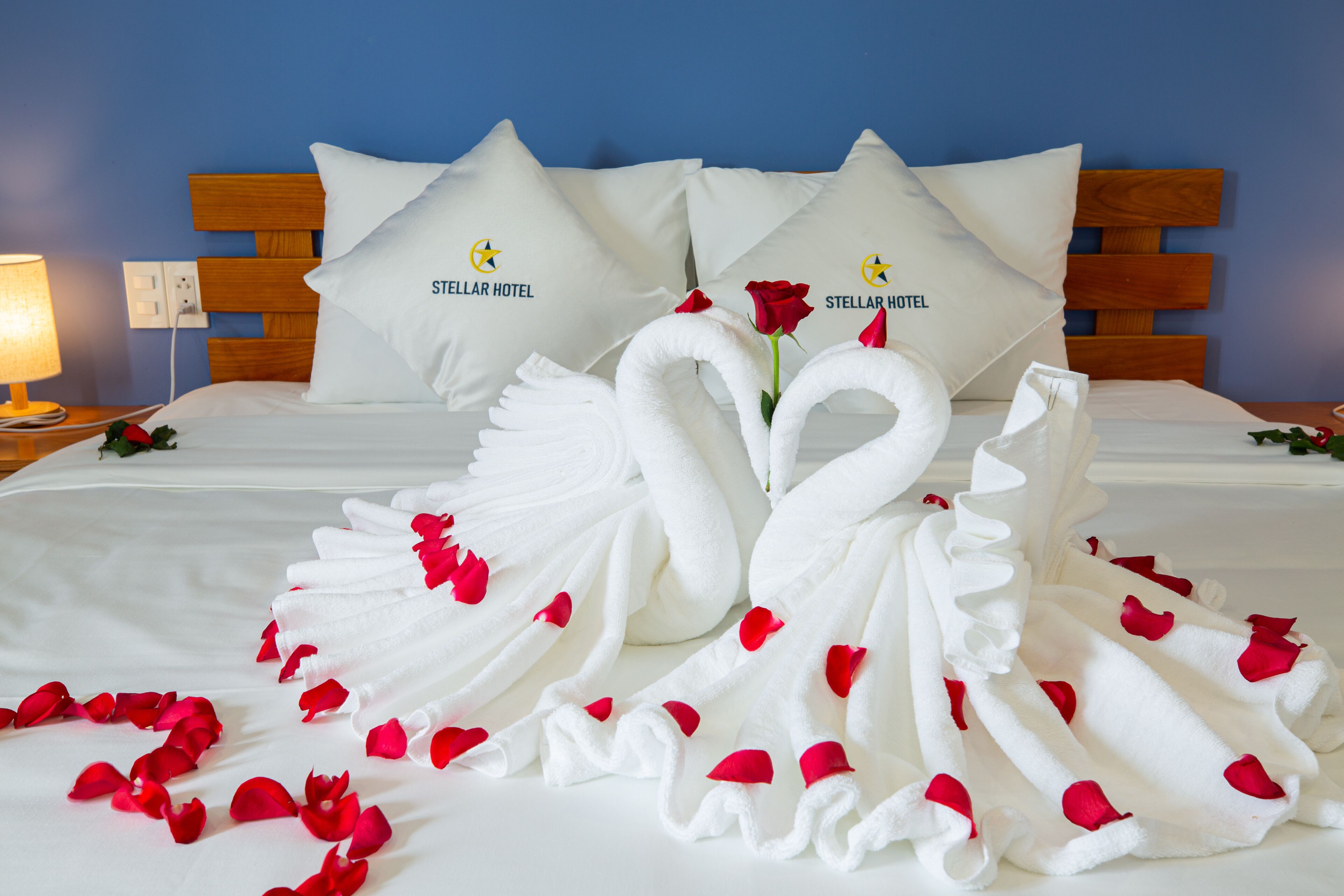 deluxe double room (street view) | minibar, in-room safe, desk, laptop workspace