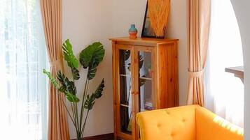 Lúxusherbergi með tvíbreiðu rúmi (Vintage Room) | Stofa