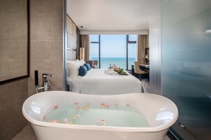 Free toiletries, hair dryer, bathrobes, slippers